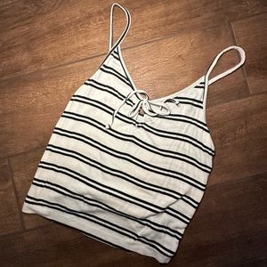 ME TO WE (PACSUN) STRIPED CROPPED TANK TOP